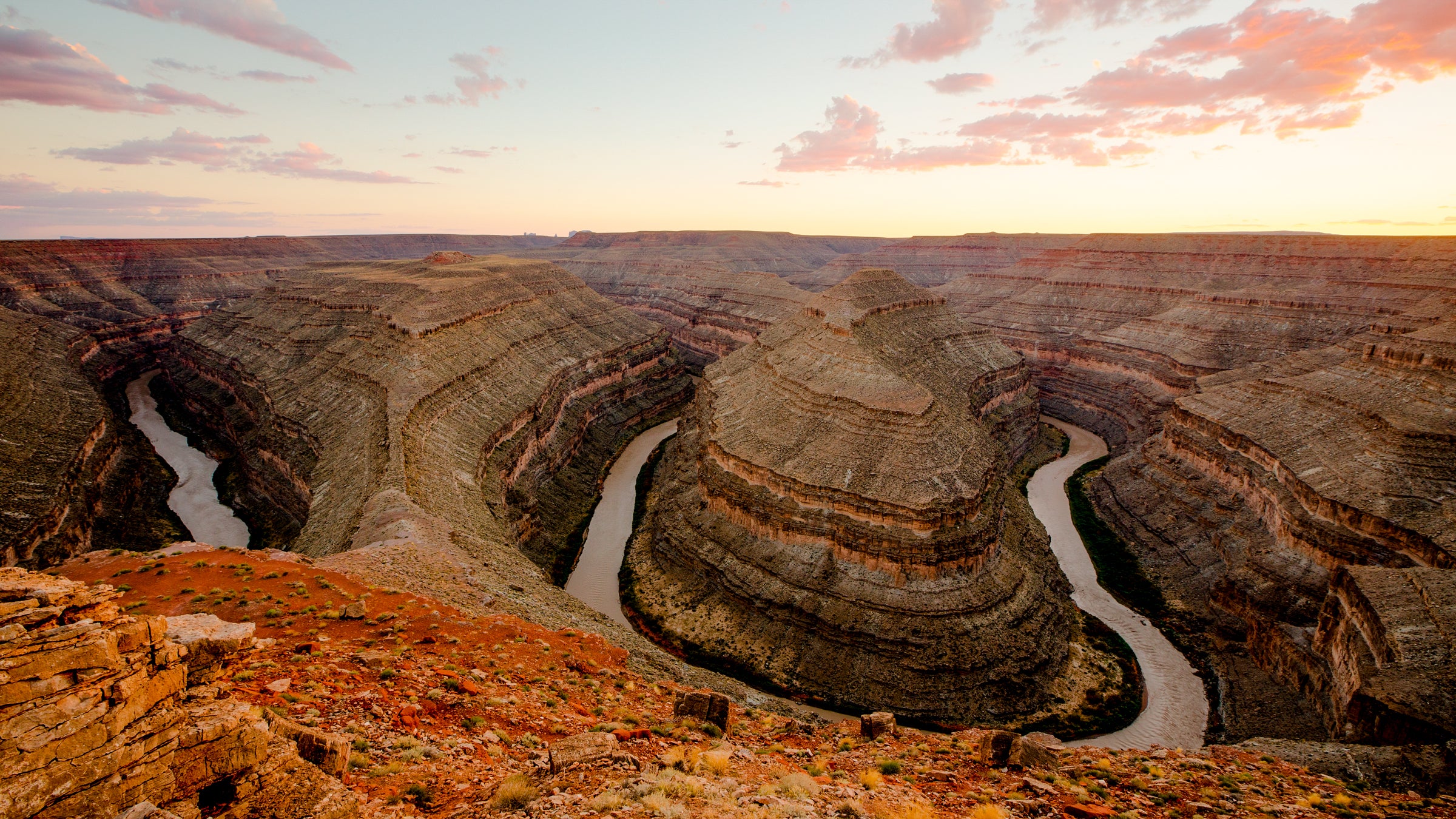 The San Juan Recreational River, in southeast Utah.