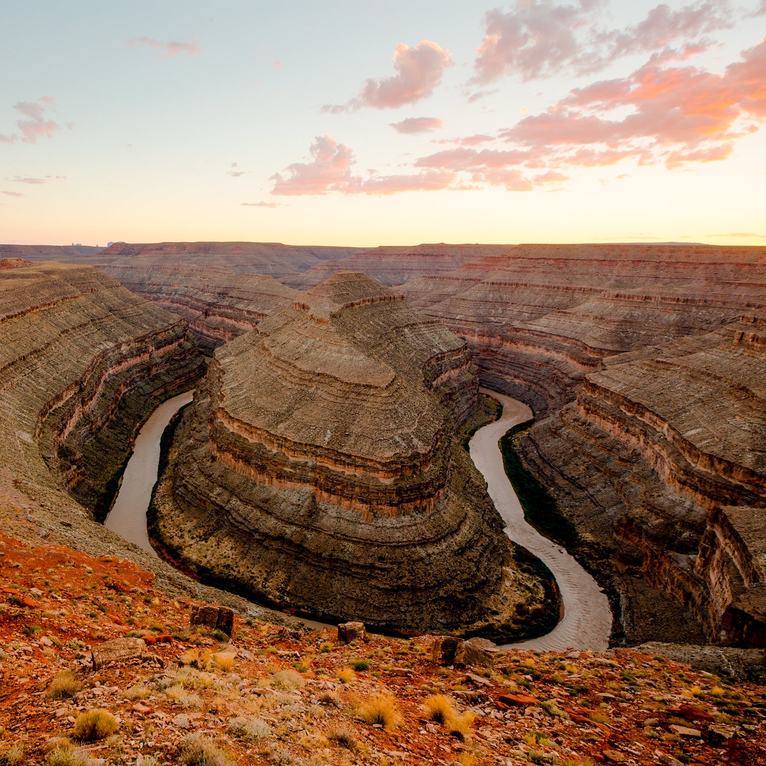 The San Juan Recreational River, in southeast Utah.