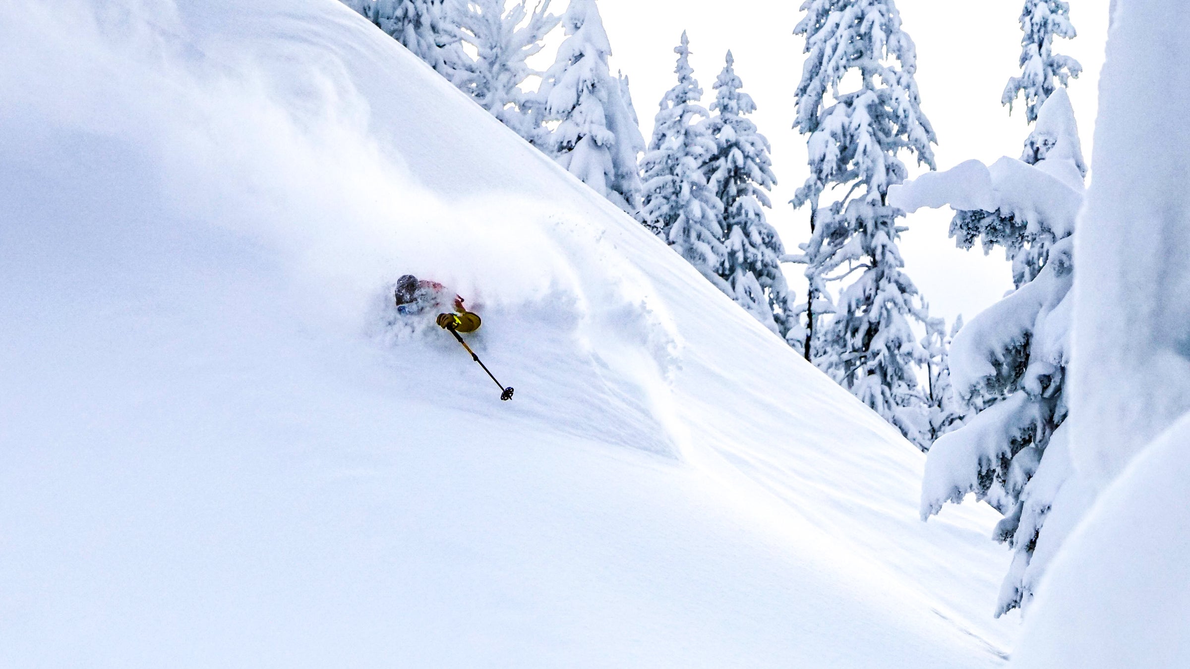 Kalen Thorien takes advantage of the low key vibe at Brundage Mountain, Idaho.