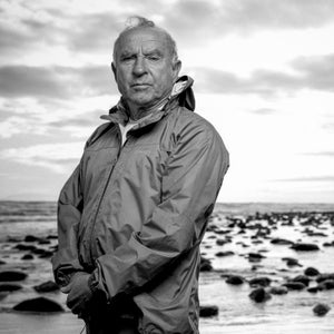 Founder and CEO of Patagonia clothing company Yvon Chouinard, at the beach in Ventura.