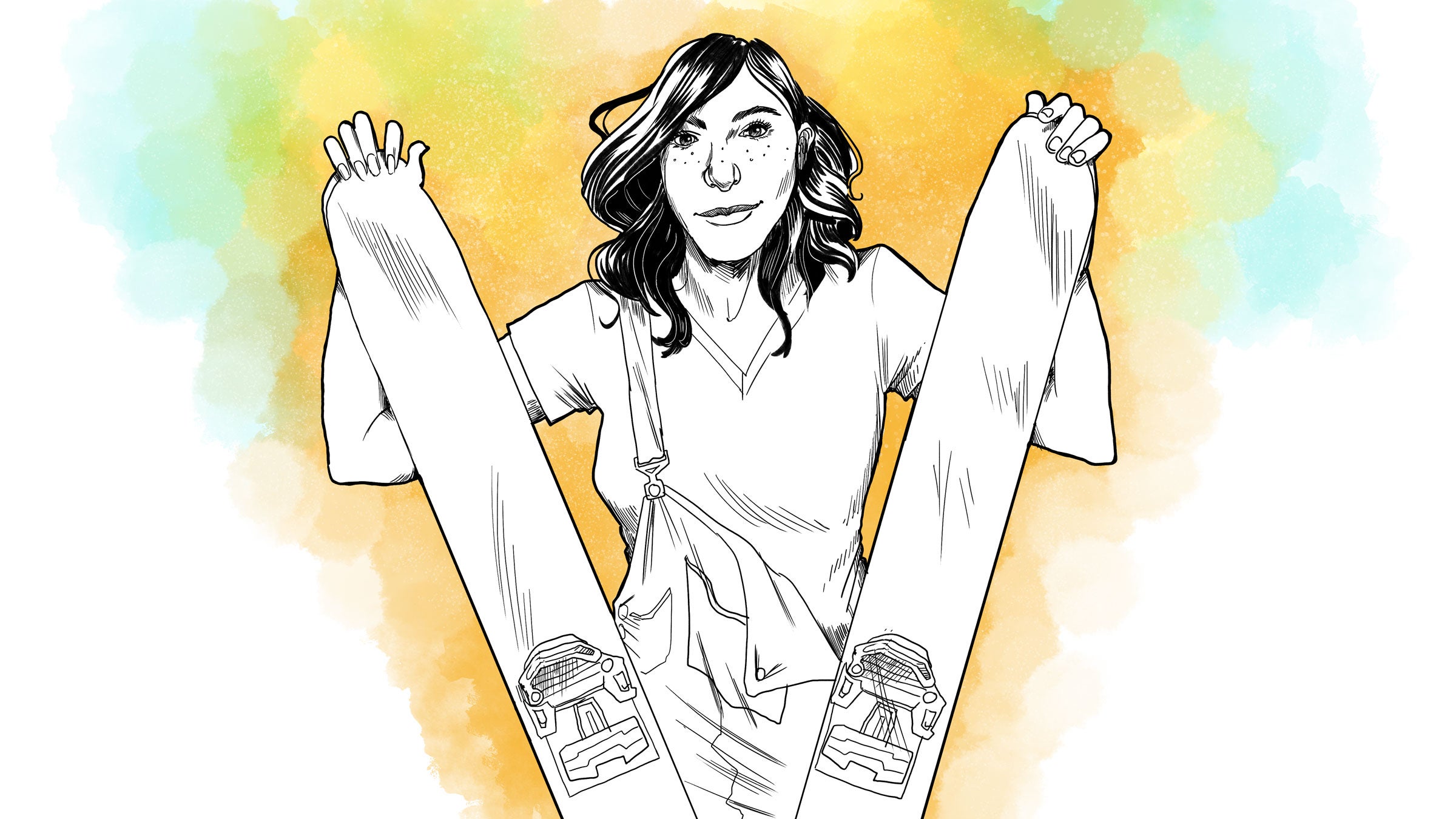 Sick of 'shrink it and pink it' mentality in the ski industry, Jen Gurecki decided to start a company to make skis specifically for women.