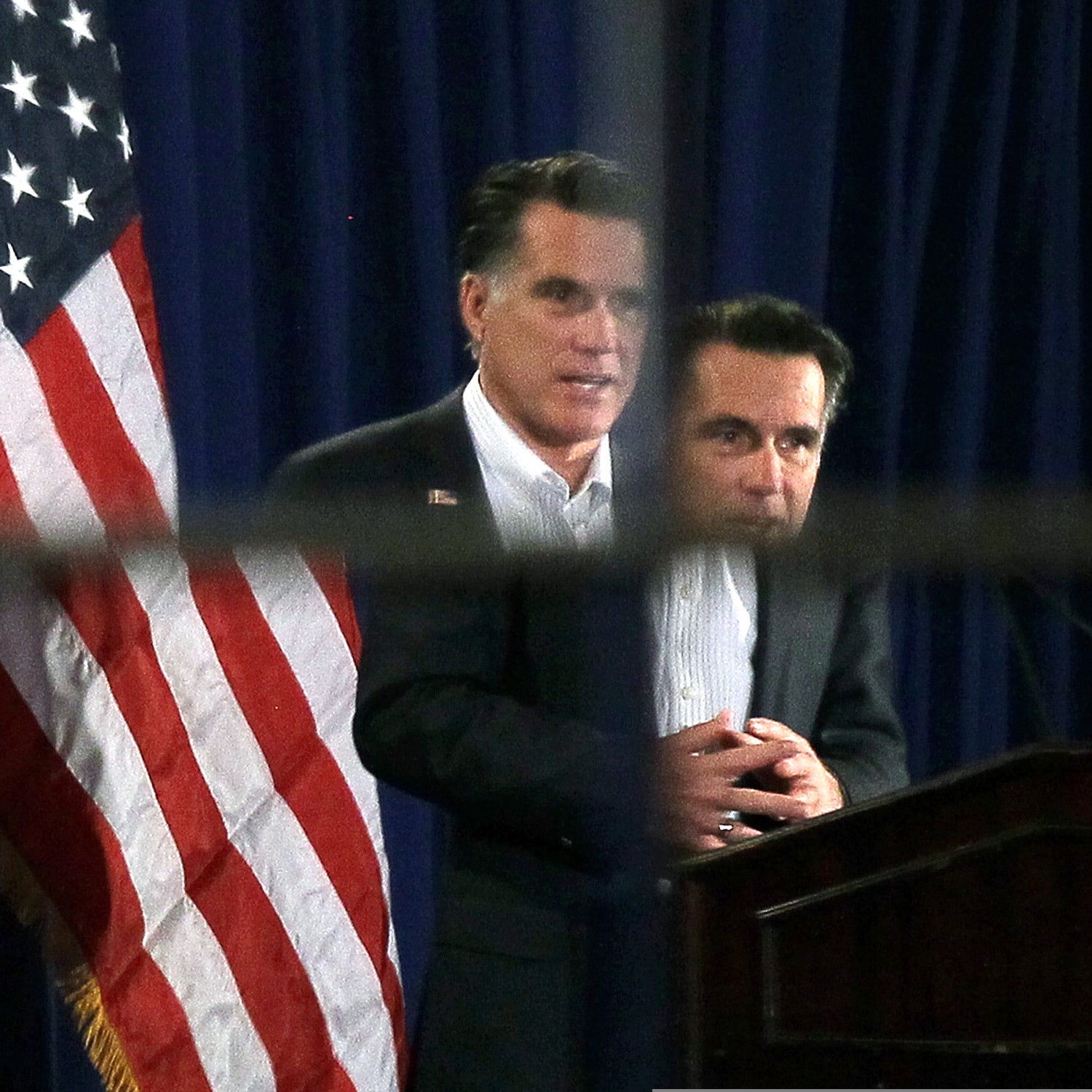 Romney speaking during his ill-fated Presidental bid.