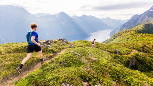 Stranda Trail Race in Romsdal, Norway is an 21 mile long trail running race at the famous Geirangerfjord—listed as a UNESCO World Heritage site.