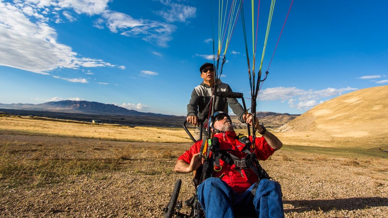 Practicing glider control