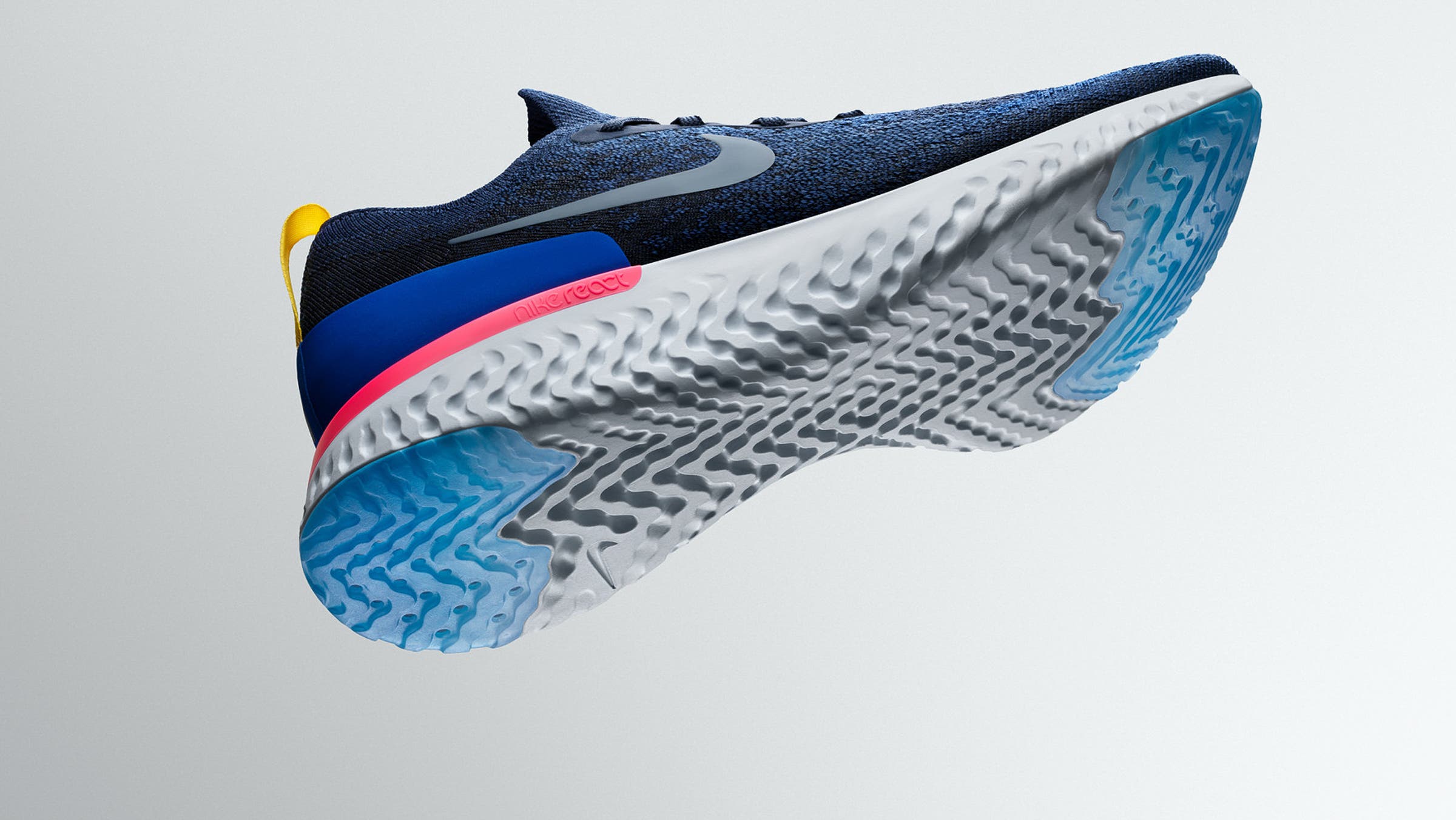 Nike Epic React Flyknit Shoes Mens 10 Blue Road Running Sneakers AR5413-400 Buy Nike Men main image 3