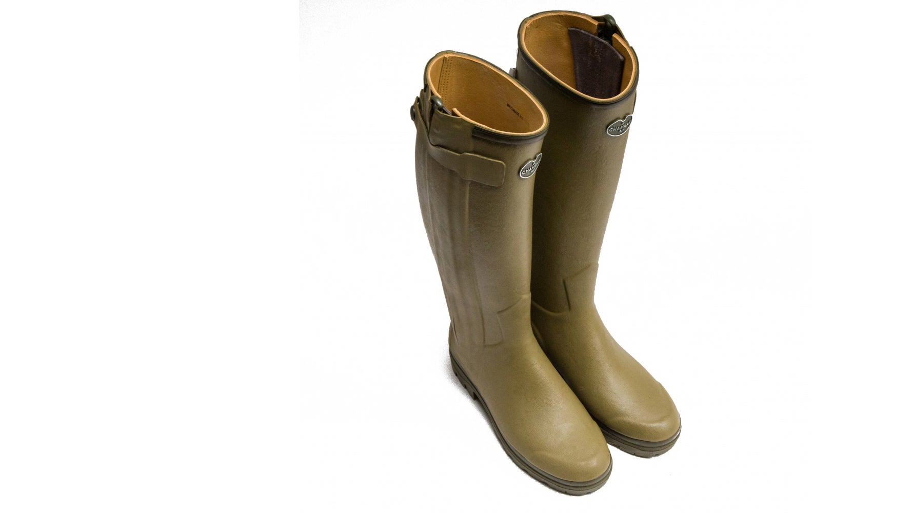 Leather 2024 lined wellies