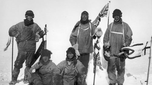 Captain Scott's party at the South Pole.