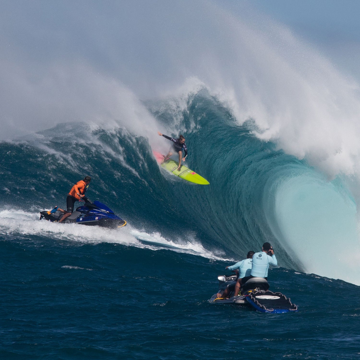 Surfers stoked by big swell