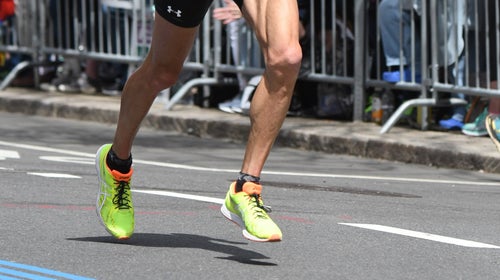 I use the 1-inch Argyle version for running in warm temperatures, like the 2017 Boston Marathon with 70-degree temperatures. They are the fastest looking iteration of the Wooleator.