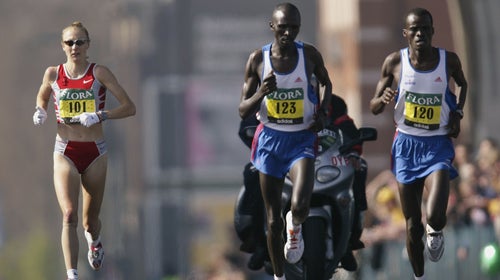Since Paula Radcliffe had male pacers at her side for her 2:15:25 London marathon, her record was retroactively revoked.