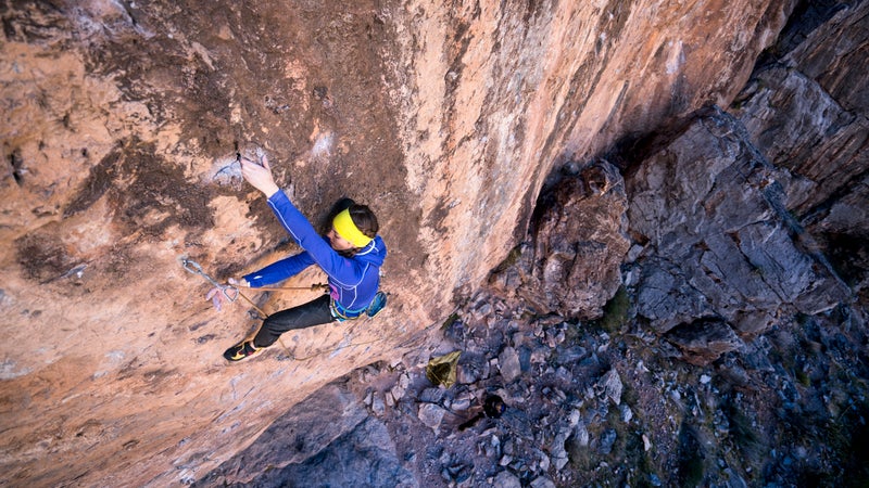 Paige Claassen sent Necessary Evil the day after Michaela Kiersch became the first woman to succesfully tackle the route.