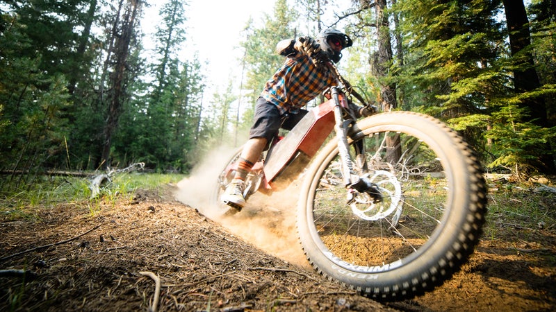 You can pedal in assistance of the motor, but that's not really the point. You ride the Revolution on the throttle; the pedals are just there to make people think it's a bicycle.