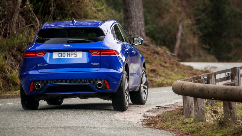 Where other torque vectoring systems simply apply the brakes, Jag's actually, you know, vectors torque. This leads to sharper turn-in and more traction in slippery conditions.