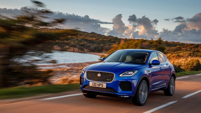 With mellower handling, the E-Pace is free to provide a comfortable ride. That makes it a great place in which to kill some highway miles.