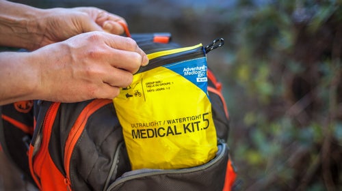 We hope we don't have to tell you this, but carrying a medical kit at all times is a good move.