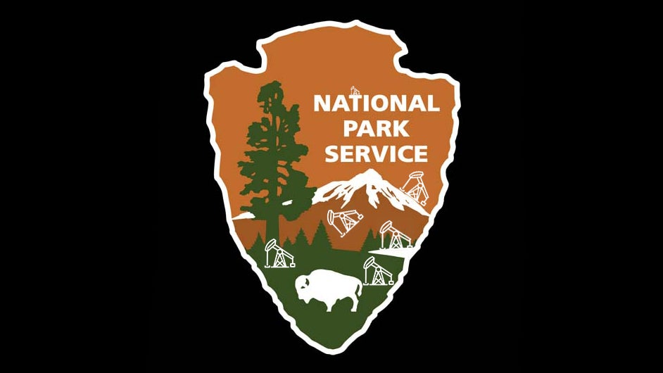My humble suggestion for the Park Service's new logo, under Zinke's management. 