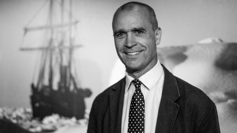 Worsley in 2010 at the opening of the Merseyside Maritime Museum's exhibition "Endurance: Shackleton's Antarctic Adventure."