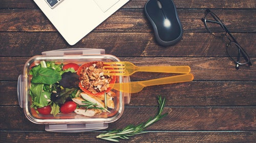 Make batches of nutrient-dense ingredients on a Sunday, and throw them together in different combos for lunch all week.