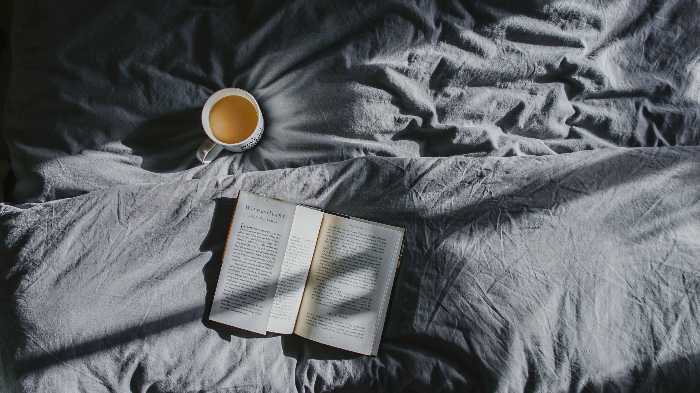 sleep; bed; coffee; book