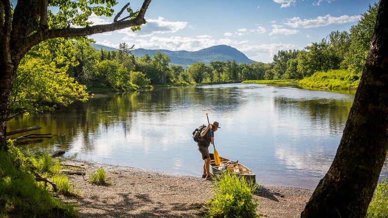 Canoeing in Katahdin Woods and Waters