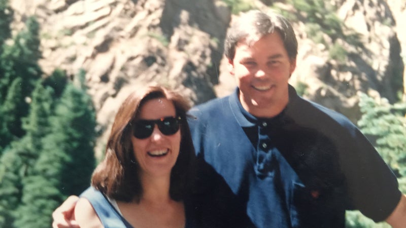 The author and her brother.