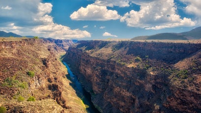 Rio Grande River and gorge near Taos, New Mexico