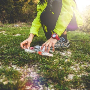 Plogging is essentially running, with the additional challenge of picking up any garbage you might see on your way.