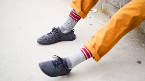 Merino socks aren鈥檛 just for skiing or hiking. These everyday socks, which come with the old-school color ribbing up top, will make work, travel, or just chilling around home that much better thanks to cushioning in the sole, spandex in the calf, and a damn soft merino that keeps your dogs warm when it鈥檚 cold, and cool when it鈥檚 hot.