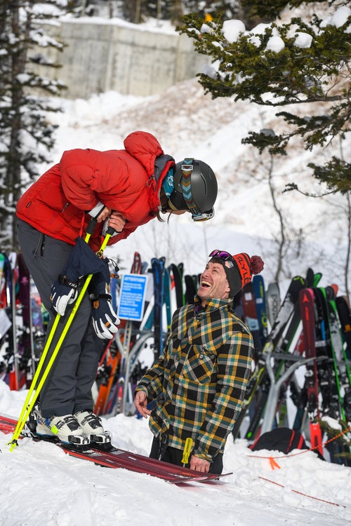 Greg Peruzzi binding tech for the day
Snowbird, Utah