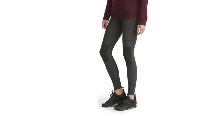 Still hiking in yoga pants? Fjällräven has finally solved the need for a good-looking yet rugged option for women with its trekking tights. They're made from an equally comfortable and stretchy fabric that's more durable, keeps the weather off, and is reinforced on the butt and knees. They even have pockets!