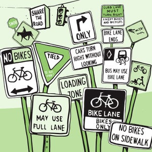 The simple fact is that in a car-centric environment there are many circumstances in which breaking the law on a bike is not only justified but necessary to insure your survival.