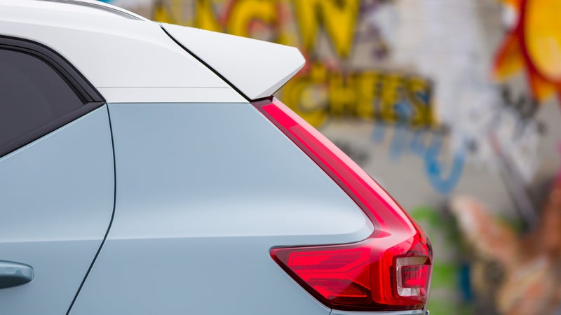Strong colors, sharp lines, and striking features. This is a good looking car.