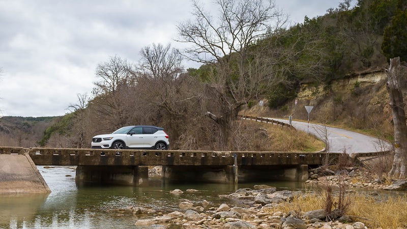 The XC40 is competent on a winding road, but it's on city streets where it really excels.