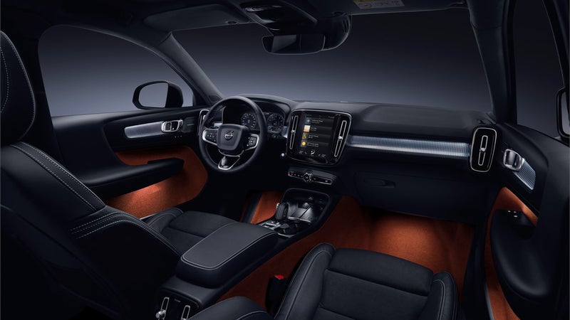 It's hard to capture just how spacious, and clever the Volvo's interior is. The $600 subscription includes options like the full-length glass moonroof, and the big touchscreen.