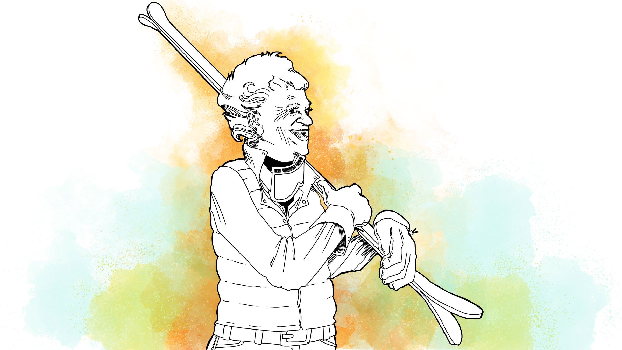 "The stimulation of working in the mountains and at a ski resort helps you stay healthy, well, strong, and internally young."