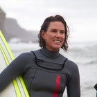 Sarah Gerhardt is one of six women to be invited to compete in the first all-female heat at a Mavericks event