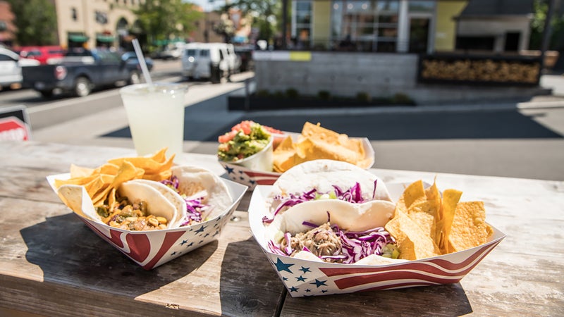 Victory Taco is housed in an Airstream trailer off Main Street in Bozeman.