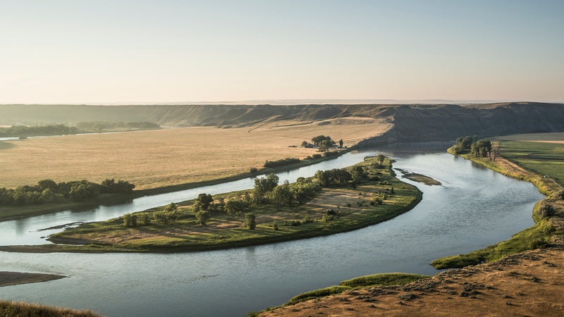 The Missouri River in Fort Benton.