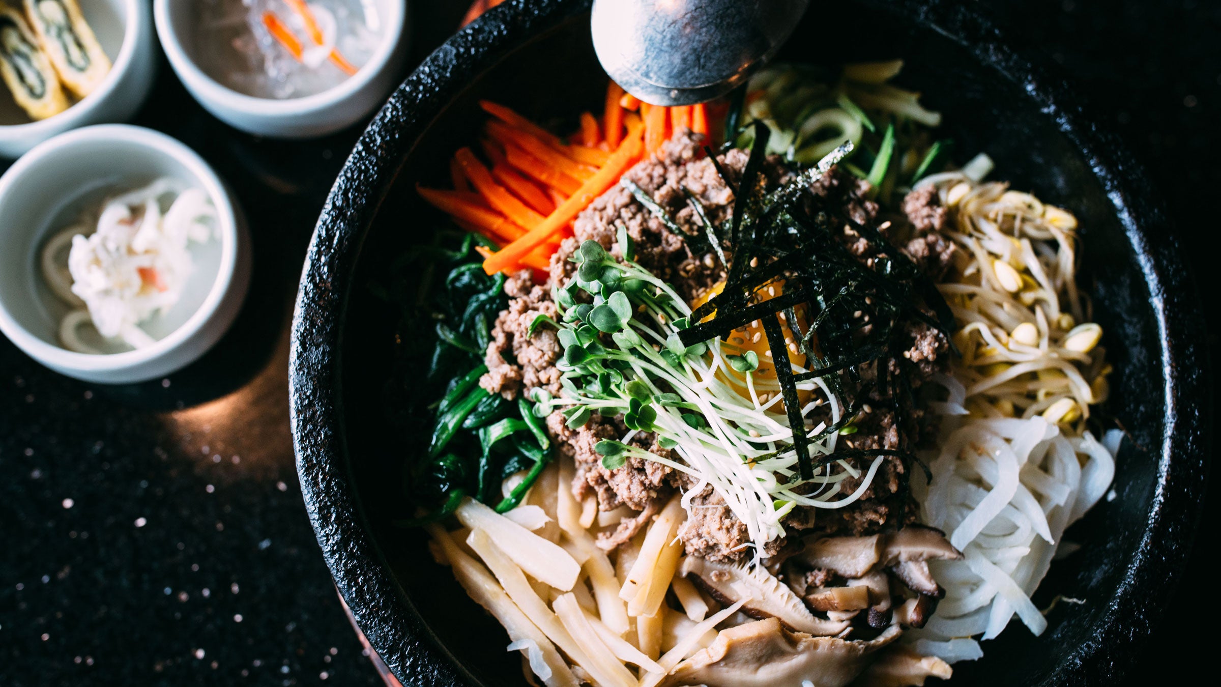 A delicious meal that covers all your all of your nutritional bases—lots of protein and your RDA of vegetables—without much cleanup.