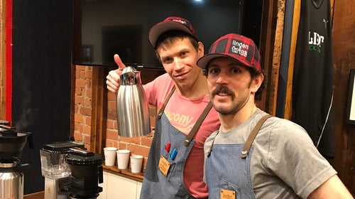 Ryan Linden and his business partner, pro runner Ben True, launched their micro-batch coffee roasting business earlier this month.
