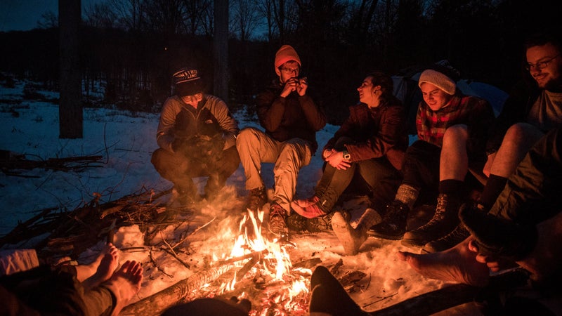 The club during a trip to Sproul State Forest in February.