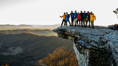 The Outing Club in the Blue Ridge Mountains.