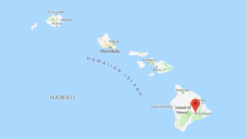 Kilauea is located on the eastern side of Hawaii.