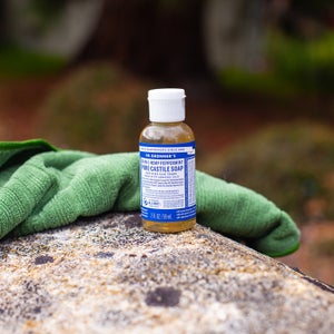 Dr. Bronner’s is amazing at cleansing just about anything while you are recreating outside.