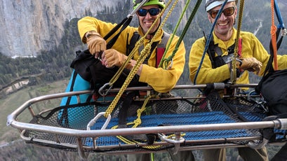 YOSAR prepares to strap Florine in for the rescue.