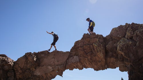 Having spots to return to cuts the isolation of the road.