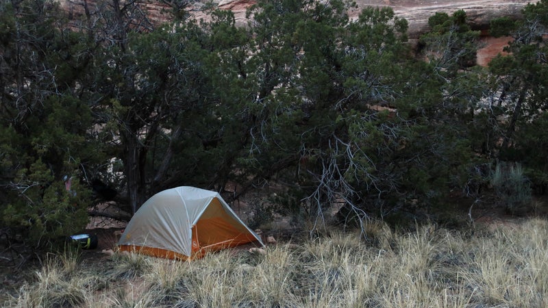 The Big Agnes Tiger Wall UL is the lightest and roomiest two-door, two-vestibule semi-freestanding tent available for $400 or less.