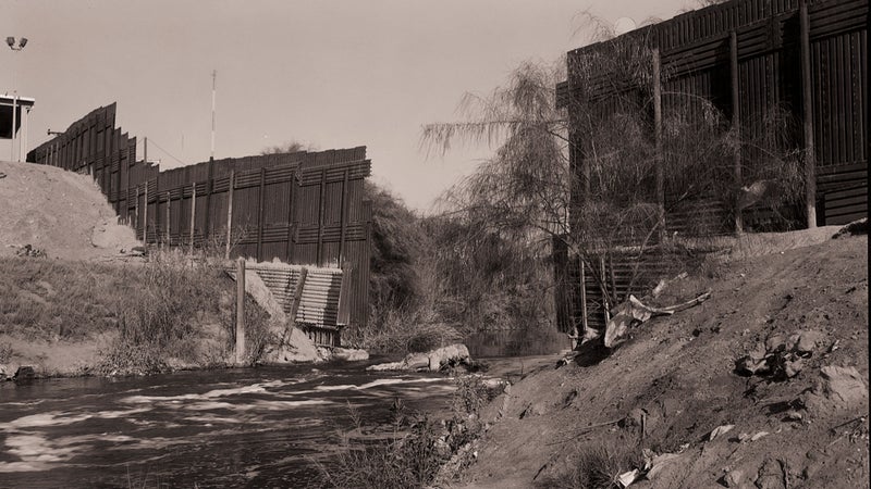 The New River from the U.S. side, flowing in from Mexico.