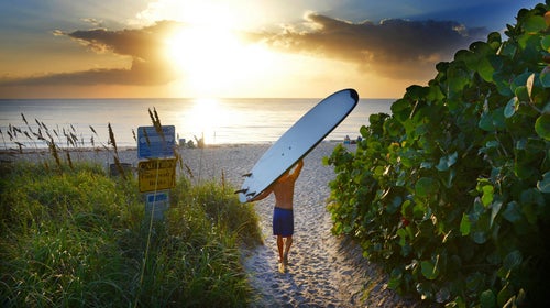 Lake Worth, Fla. -- Lake Worth Beach has long been an attraction for surfers because the pier creates sandbars making Lake Worth one of the most consistent surfing spots in South Florida. Photo by Peter W. Cross