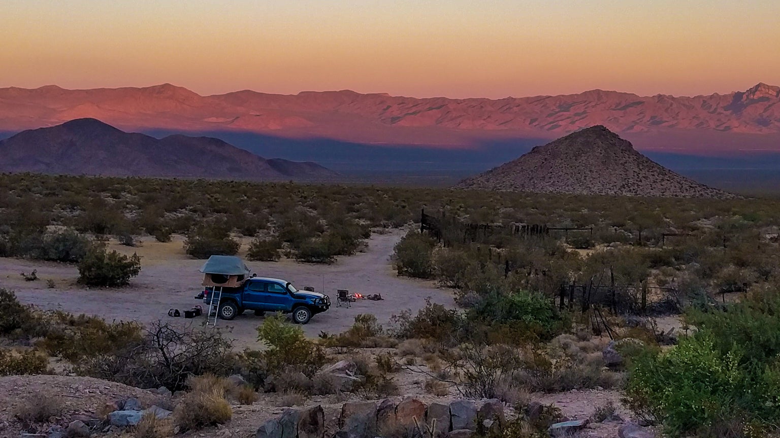 Lonely night on the Mojave Road. 